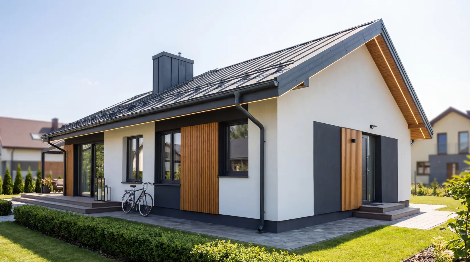 Одноэтажные дома — фото 12